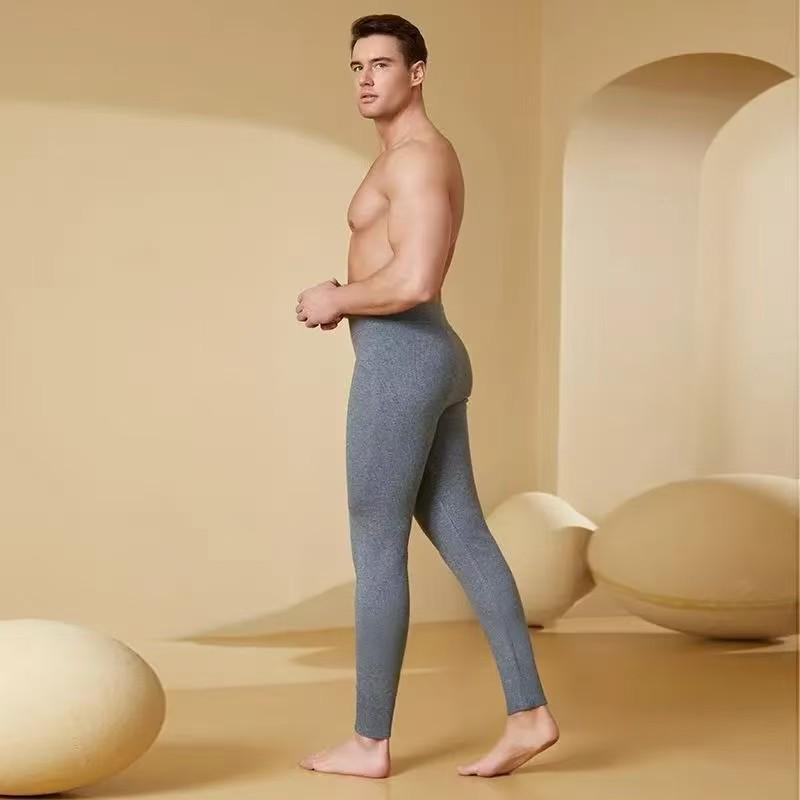 Premium Cashmere Wool Knit Warm Trousers for Men & Women - High-waist, Thick, Autumn/Winter Base Layer