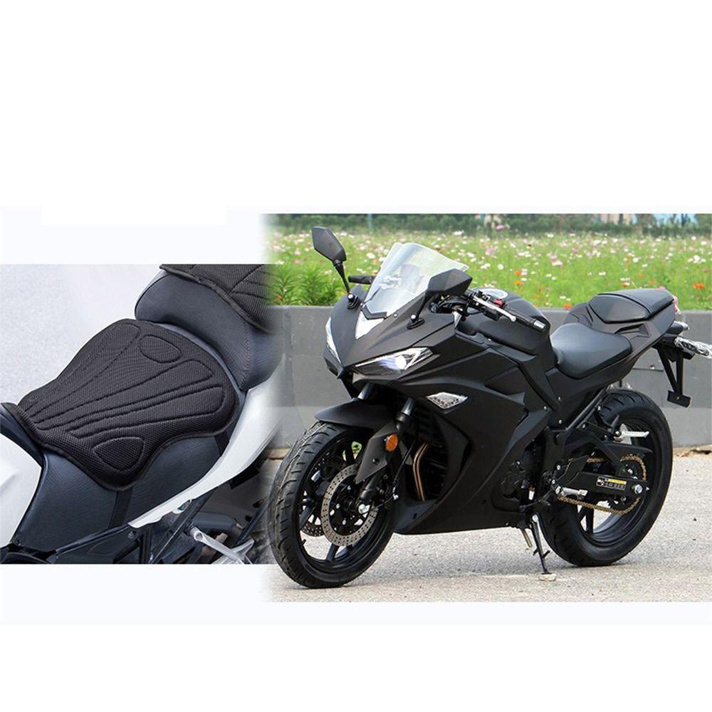Black Motorbike Pillow Pad Anti-slip Seat Cover 3D Seat Mat  Motorcycle Accessories