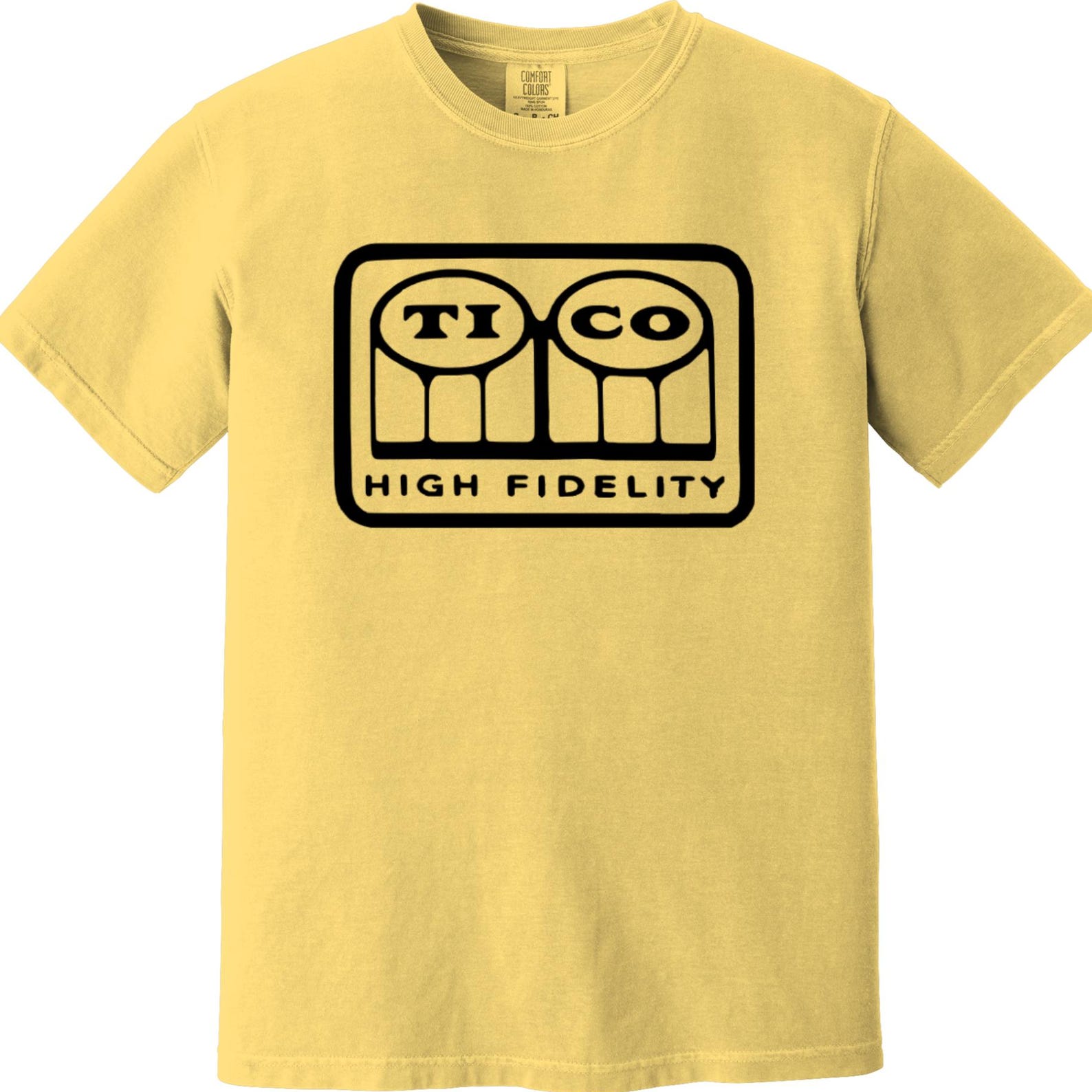 Tico Records Heavyweight T-Shirt - High Fidelity, Salsa Music, New York Latin music, 1950s, 1960s, Tito Puente, Tito Rodríguez, Machito L