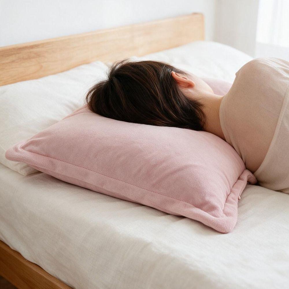 Skin-friendly Winter Pillow Cover Soft Sleeping Pillow Cover Comfortable Cushion Cover Bed Room