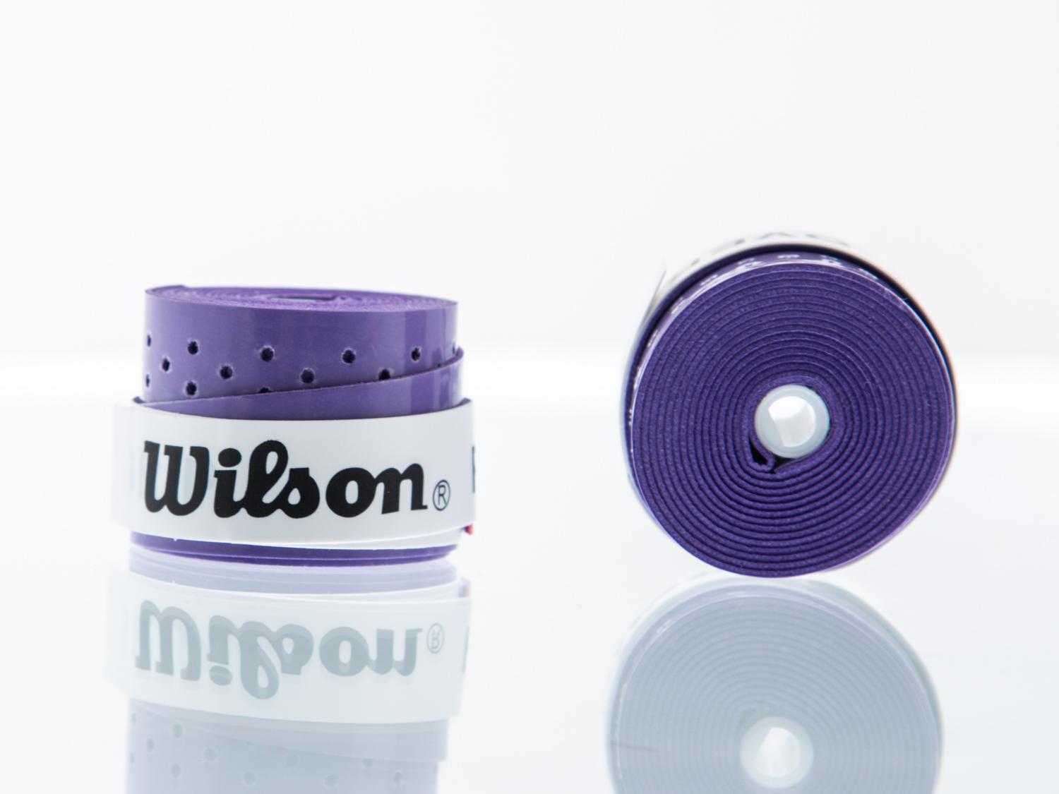 Wilson Overgrip Adhésif Perforé Poignée de Tennis - Lilas