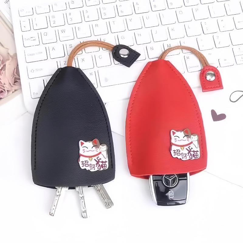 Étui à clés rétractable Mignon Porte-monnaie grande capacité Étui porte-clés à cordon de serrage