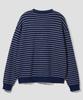 Agod Striped Knit Cardigan [Navy]