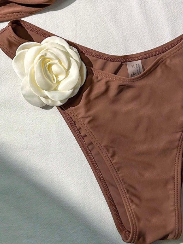 2025 European & American 3D Floral Sexy Bikini - Women's Vacation Beachwear