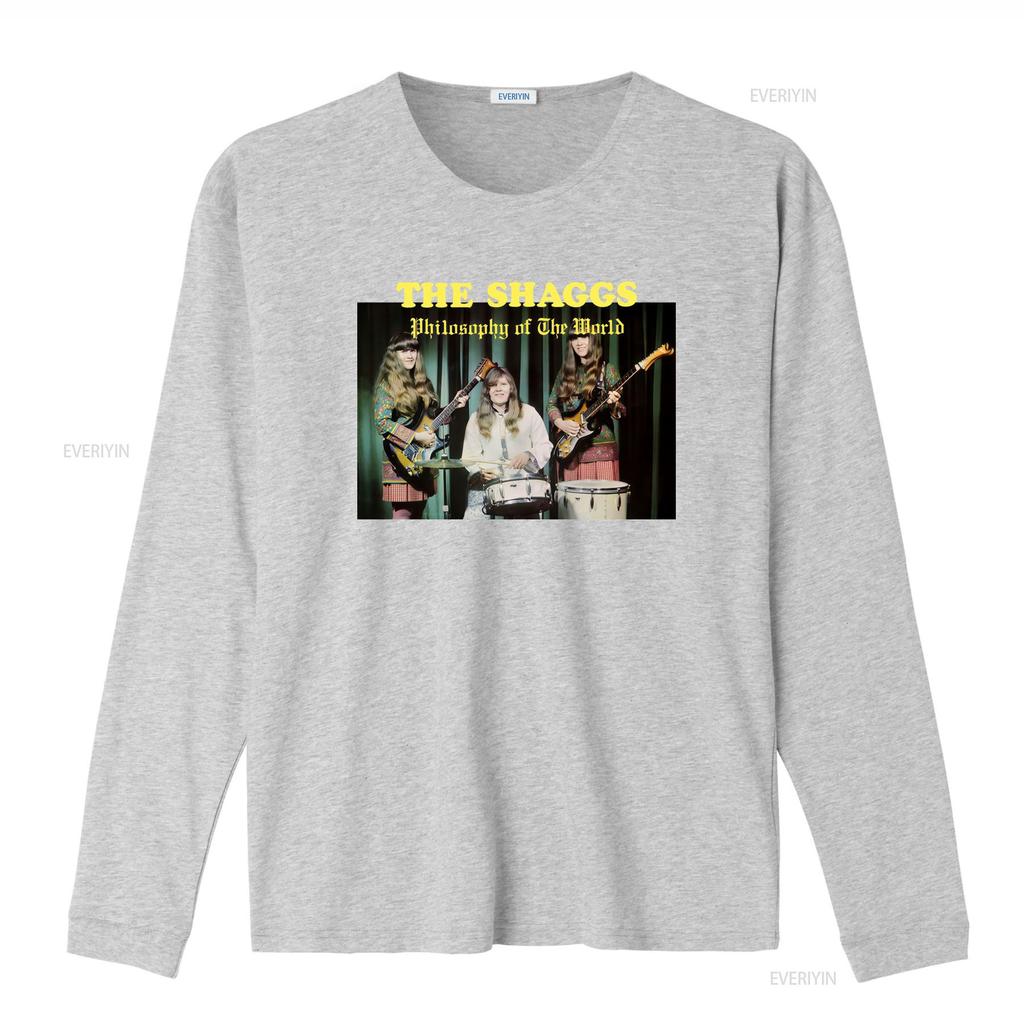 The Shaggs Philosophy of World 1969 Album Cover Band T Shirt Retro Music Fans Vintage Washed Top For Everyday Wear Homme Soft
