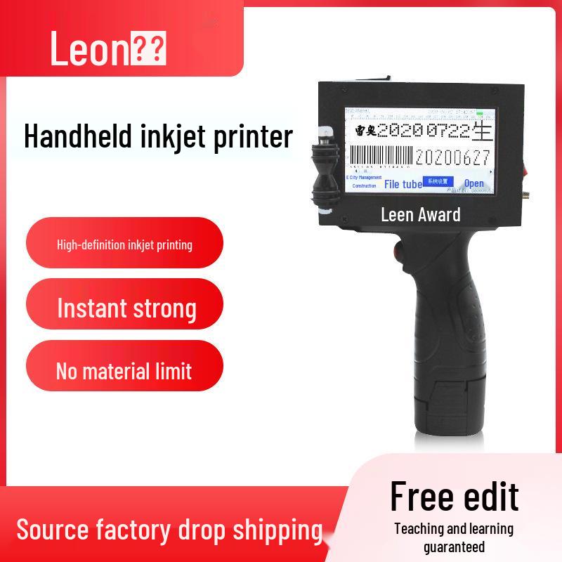 Leao Digital Handheld Inkjet Printer for Batch Numbers, Logos, and Production Dates.