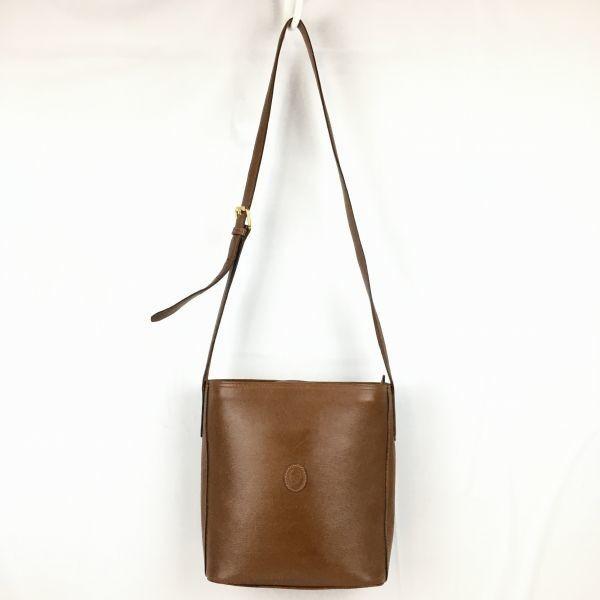 

TRUSSARDI Leather Shoulder Bag Brown(USED)