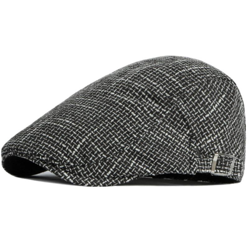 HT4786 Berets Spring Summer Linen Beret Hat Artist Painter Cap for Men Women Retro Ivy Flat Cap Male Female Adjustable Beret Cap