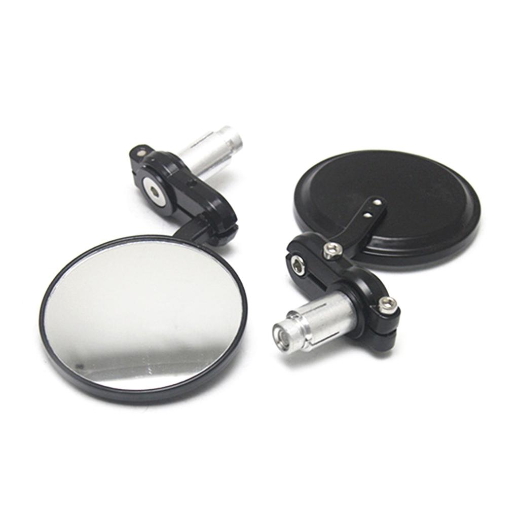 Motorcycle Handlebar Accessory Hand Rear View Side Mirrors 22mm 7/8" 1 Pair Universal