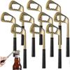 10 Pcs Golf Club Bottle Opener Bulk - Novelty Groomsmen Gift Bachelor Party Favors for Golf Lover Beer Enthusiast, Made from Zinc Alloy
