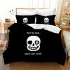 Undertale Game Frisk Sans Papyrus Pattern Bedding Set Duvet Cover Sheet Printed Pillowcase Bed Queen King Size Comforter Bedroom