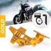 Motorcycle Adjustable CNC License Number Plate Holder Bracket + LED Light for Honda Kawasaki Yamaha KTM Suzuki Ducati