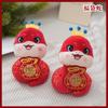 Adorable Plush Snake Year Zodiac Plush Toy Pendant 3 Inch Soft Red Gift Accessory