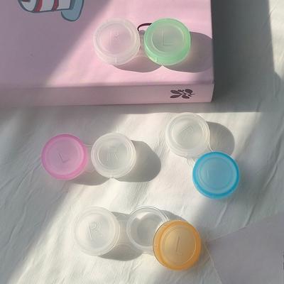 Colored Clear Contact Lens Case Box Holder Container Soak Storage Kit for Travel