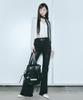 Nigaennikol Stud Bootscut Denim Pants_Black