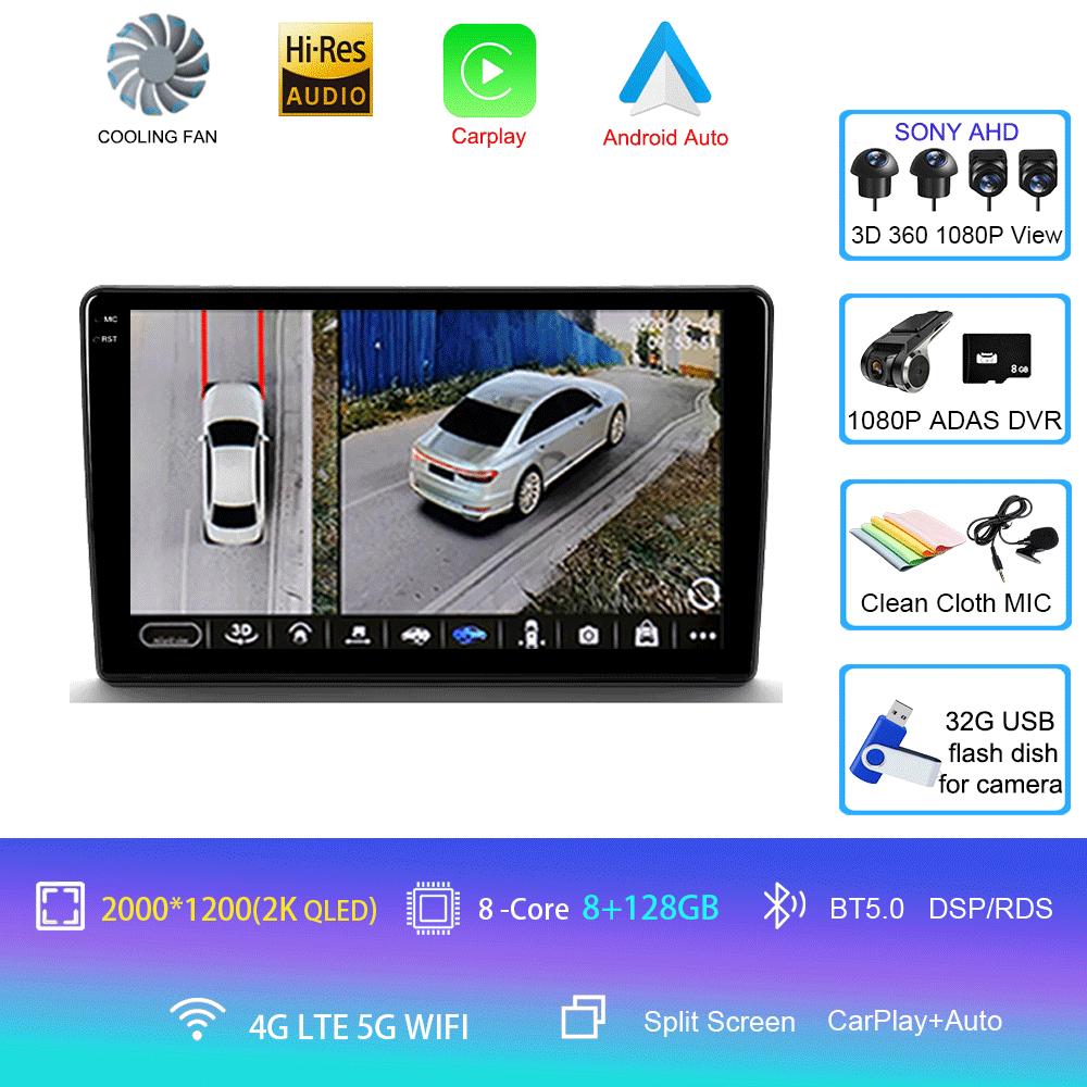 Car Radio Android14 Carplay For Citroen Berlingo For Peugeot Partner 2008 - 2019 Navigation GPS Multimedia Player WiFi BT Stere