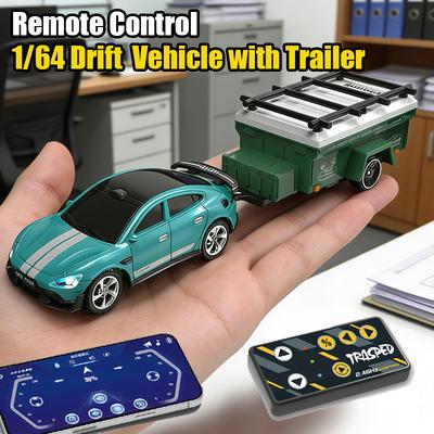 1/64 Drift RC Araba Masaüstü Mini Alaşım RC Araba 2.4G Uzaktan Kumandalı Araç Yarış Arabası Modeli Masaüstü Yarış Oyuncak Çocuklar İçin Hediyeler