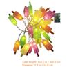 Outdoor Ornament Lights Ice Cream String Fairy Candles Flickering Plastic
