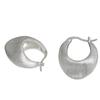 1011 new Korean version irregular lock bag matte brushed earrings women's new light luxury niche fashion earrings