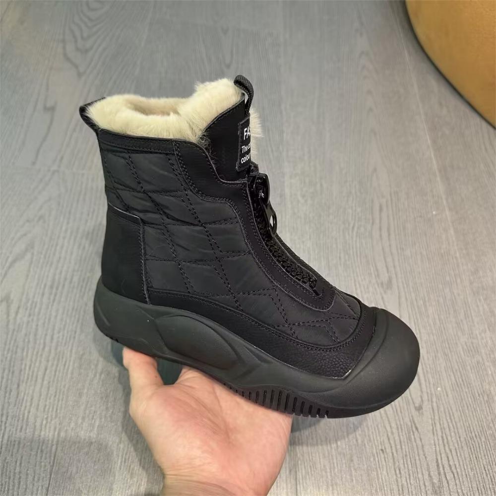 Thick Soled and Plush Winter Boots