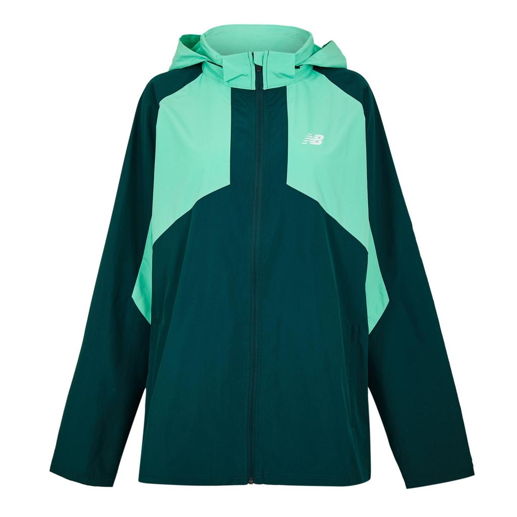 New Balance Mens Two Tone Woven Hooded Jacket