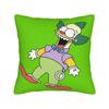 Krusty Doll Treehouse Of The Simpsons Pillowcase Printed Polyester Cushion Cover Decorations Pillow Case Cover Living Room 45*45