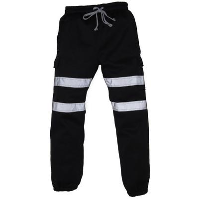 Mens Hi Visibility Reflective Work Jogging Bottoms