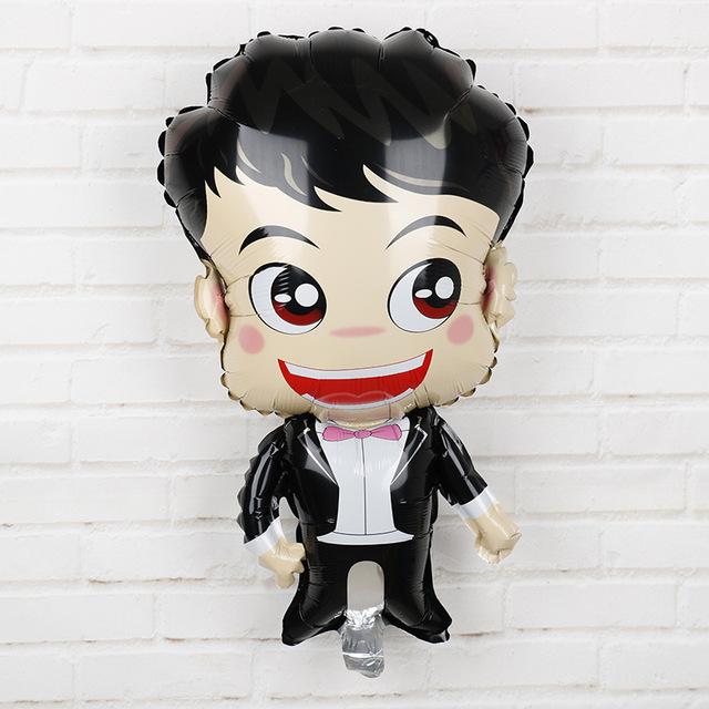 2 τεμ Γαμπρός Νύφη Νυφικό Φόρεμα Μπαλόνι Φόιλ Διακόσμηση Γάμου Μπαλόνια Φόιλ Μπαλόνι Αλουμινίου Για Διακόσμηση Μπαλονιών Γάμου