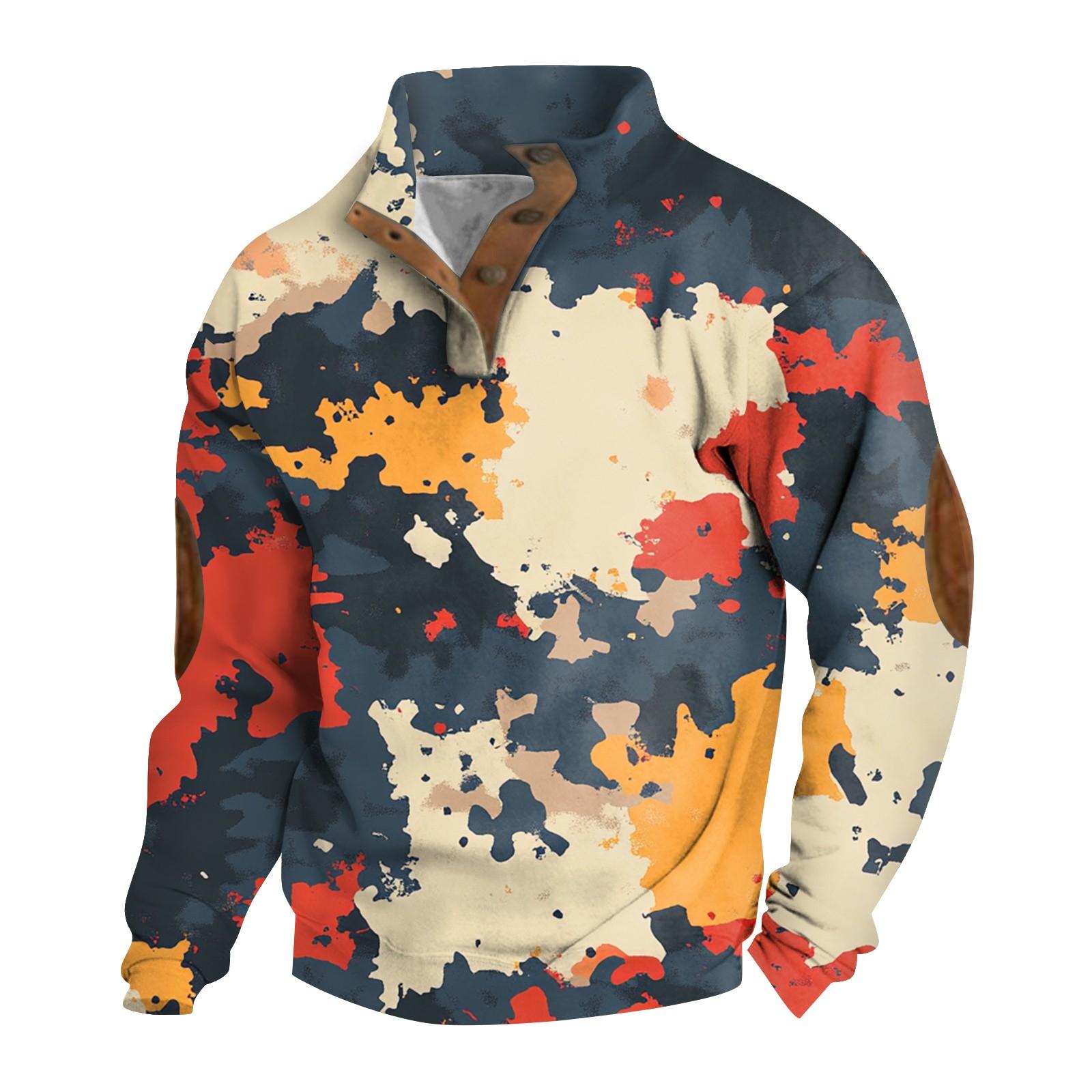 

Мужская толстовка с воротником-стойкой на открытом воздухе, повседневные свитера, топы XL красный