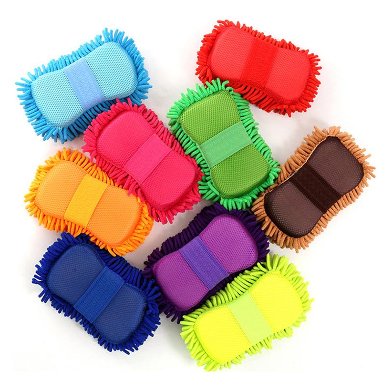 Autowaschanlage Mikrofaser Autowaschschwamm Reinigung Autopflege Detaillierungsbürsten Waschtuch Autohandschuhe Styling Zubehör Gadget