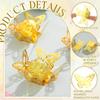 100 Pcs Gold Butterfly Truffle Wrappers Paper Cupcake Dessert Liners Candy Cupcake Tray Wrappers Mini Square Baking Cups for Chocolate Baby Shower
