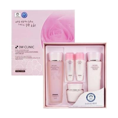 3W Flower Effect Moisturizing Skin Care 3-piece Set