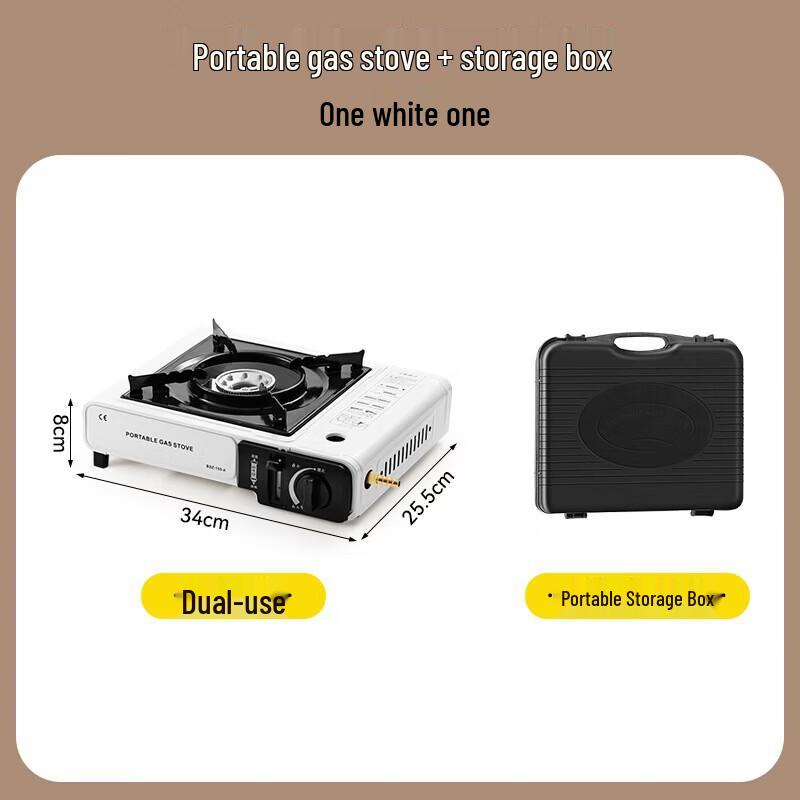 Dual-Use Portable Cassette Gas Stove