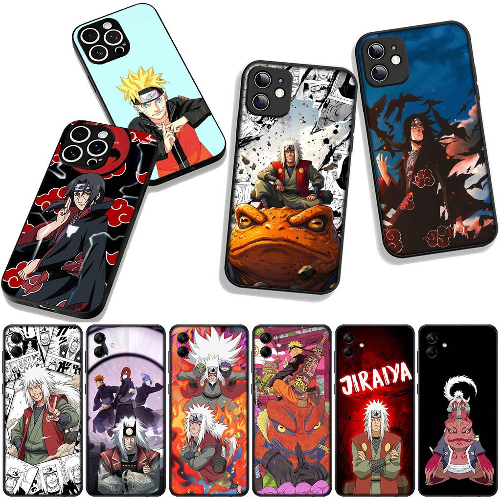 Coque de téléphone Jiraiya Naruto Uchiha Itachi pour Samsung Galaxy A36 A17 A26 A07 A35 A54 A53 A13 A33 A34 S8 S9 S20 S21 FE S10 Plus