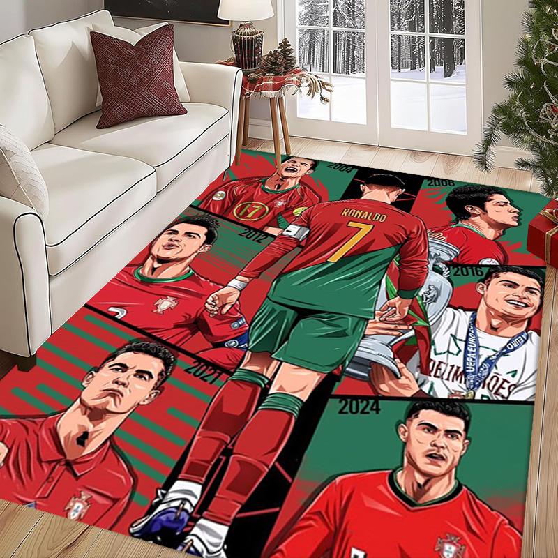 Dynamic Soccer Action carpet printing Doormat Bathroom mat Office chair cushion Art