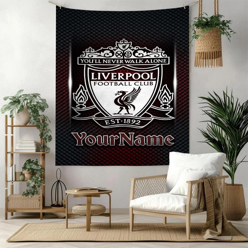 Liverpool Custom Your Name Wall Decor Tapestry Art For Pet Memorial Birthdaywedding Party Backdrop Family Gift