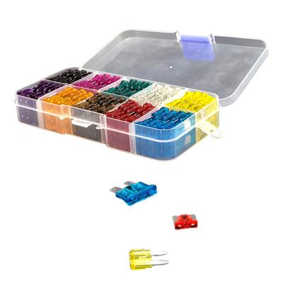 120 stks/doos Mini Auto Blade Zekeringen Set 2-35A Diverse Kleurgecodeerde Gesneden Amp Rating Auto Van Fiets