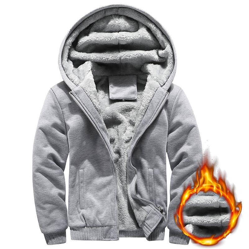 

Осенне-зимняя куртка Бархатная Утепленная куртка Кардиган С капюшоном Мужские куртки XXS