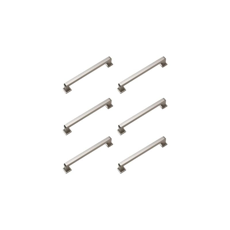 Strong Zinc Drawer Pulls with Heavy Duty Construction 6pcs for Longevity in Kitchens & Bedrooms High Use Zones