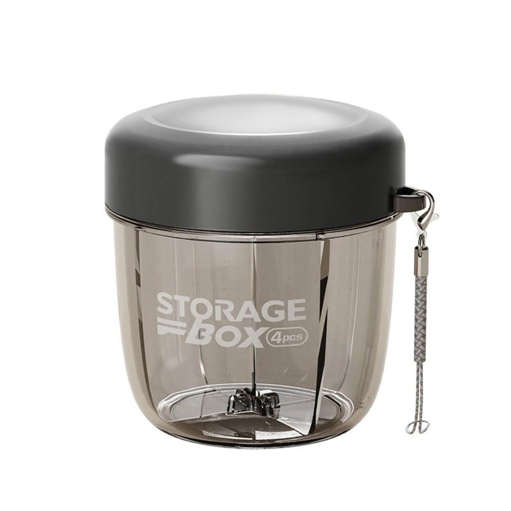 Plastic Medicine Container 4 Grids Pill Organizer Box New Sealed Pill Dispenser  for Vitamin