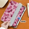 Pink Cherry Butterfly Knot IPad Case With Pen Slot 9th Gen Flip Cover Stand Anti-Shock Acrylic Shell