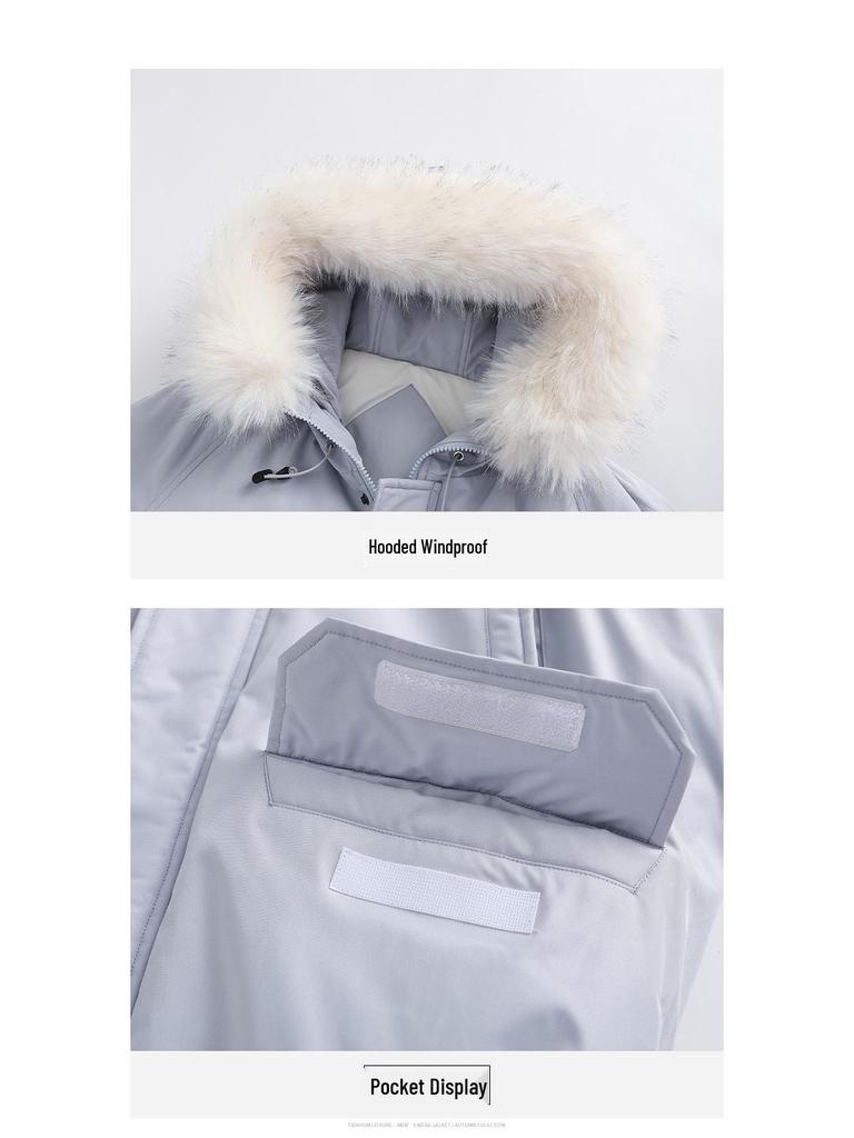 Men's Thick Winter Padded Cotton Parka Jacket