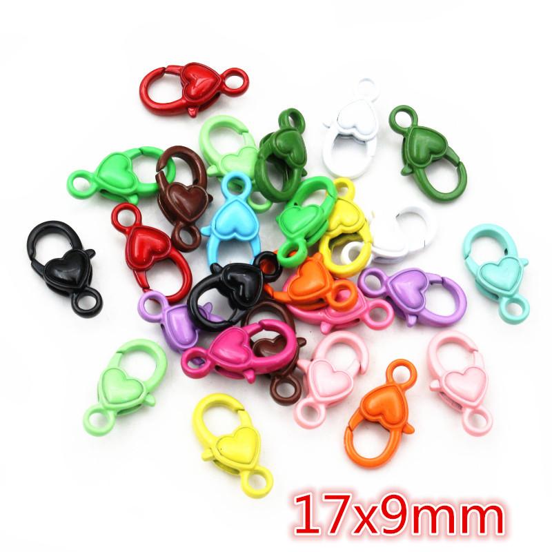 20pcs Random Colors Mix Lobster Clasp Hooks DIY Jewelry Making Accessories for Necklace Bracelet Chain Findings