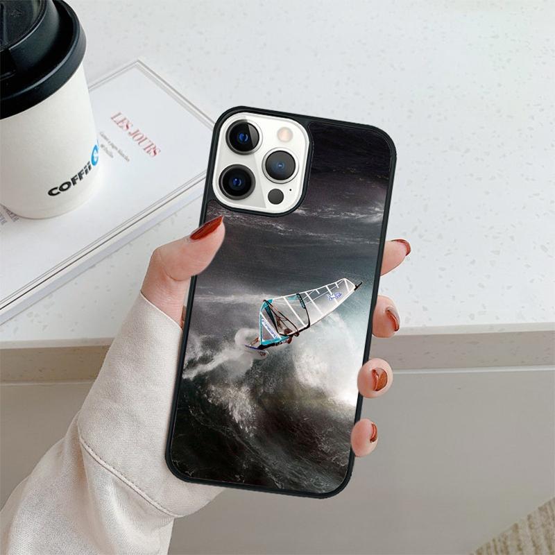 Extreme Sports Windsurf Sailing Phone Case For iPhone 17 Air 16 Pro Max 15 14 Plus 12 13 Shell Cover Coque