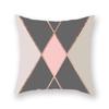 Nordic Simple Růžový Geometrický Tisk Vzor Povlak na Polštář Domácí Obývací Pokoj Pohovka Dekorativní Polštář Povlak na Polštář 45*45cm