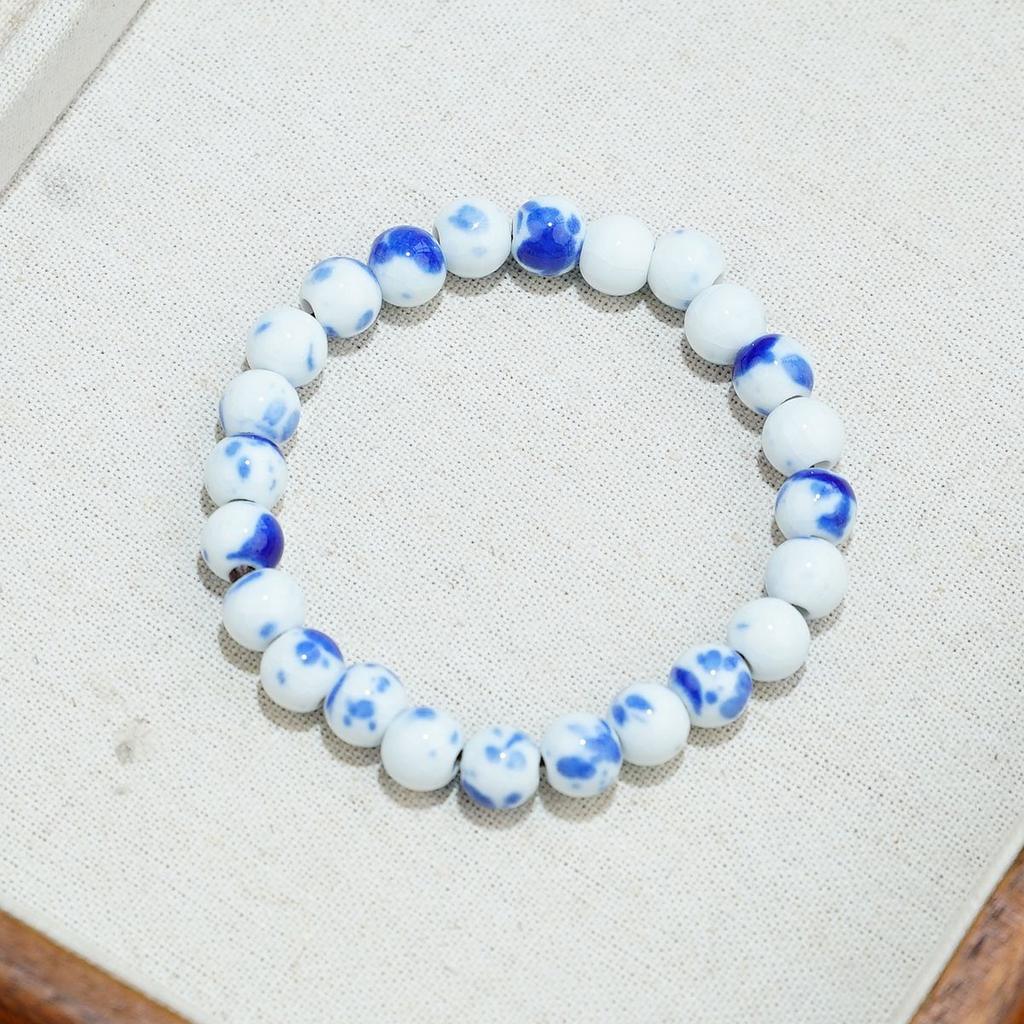 Ceramic new fashion flower glaze bead bracelet multi-color leisure ethnic style student