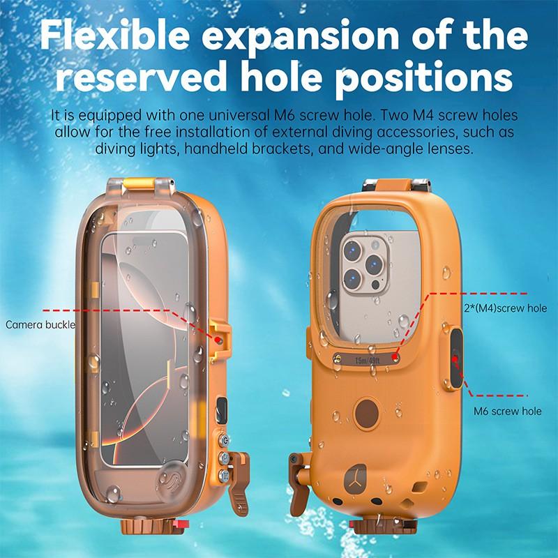 Universal Waterproof Phone Case 15m Depth Diving Shockproof Outdoor Protection