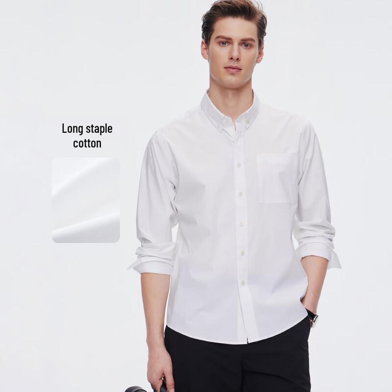 Navigare Men's Solid Long-Sleeve Shirt