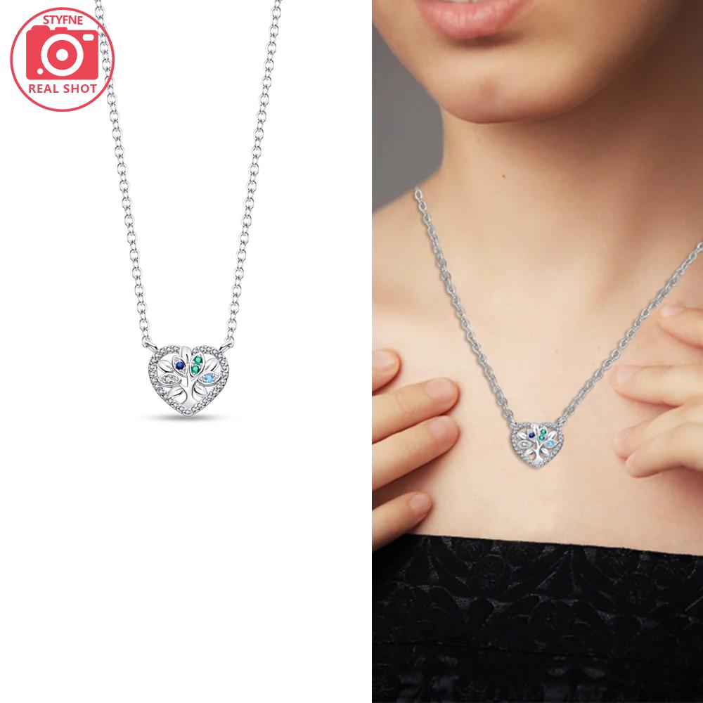 Authentic Purple Iris Flower Necklaces Sunflower Fourleaf Shamrock Pendant copper Necklaces Women Jewellery Fine Anniversary Gift