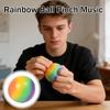 9cm Gradient Flour Ball Pinching Music Slow Stress Relieving Toy Soft Rubber Squeezing